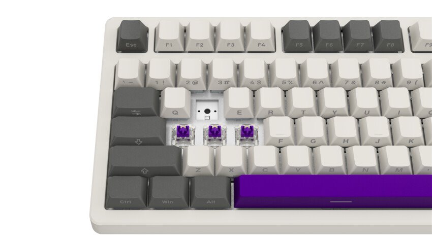 LORGAR Klávesnice KBP7075MW, mechanická, 75%, bezdrátová herní, béžová, CS