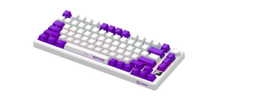 LORGAR Klávesnice KBP7075MW, mechanická, 75%, bezdrátová herní, bílá, CS