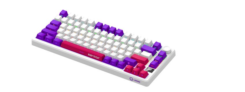 LORGAR Klávesnice KBP7075MW, mechanická, 75%, bezdrátová herní, bílá, CS