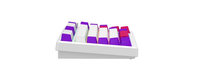 LORGAR Klávesnice KBP7075MW, mechanická, 75%, bezdrátová herní, bílá, CS