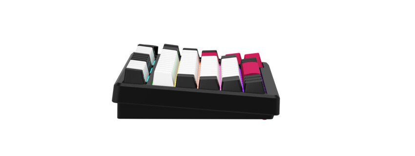 LORGAR Klávesnice KBP7075MW, mechanická, 75%, bezdrátová herní, černá/červená, CS