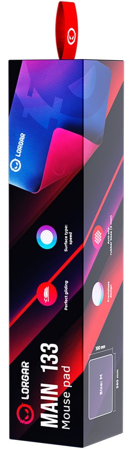 LORGAR podložka pod myš MAIN 133 (M), 360 x 300 x 3mm