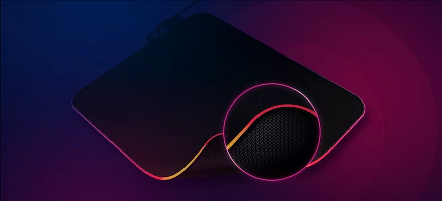 LORGAR podložka pod myš STELLER 913 (M), RGB, WP Gameware, 360 x 300 x 3mm