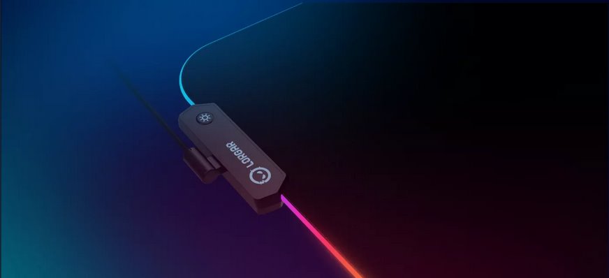 LORGAR podložka pod myš STELLER 913 (M), RGB, WP Gameware, 360 x 300 x 3mm