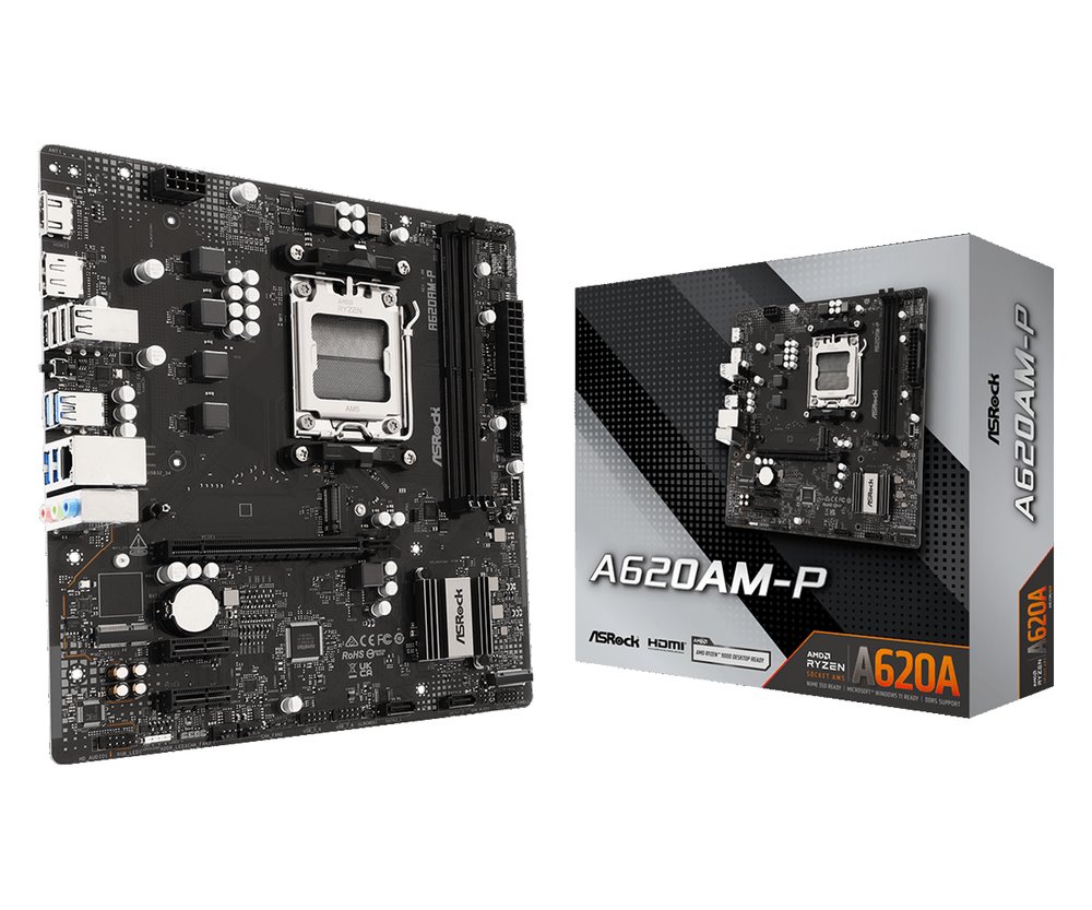 MB Asrock A620AM-P /AM5/2xDDR5/M.2/HDMI/DP/mATX