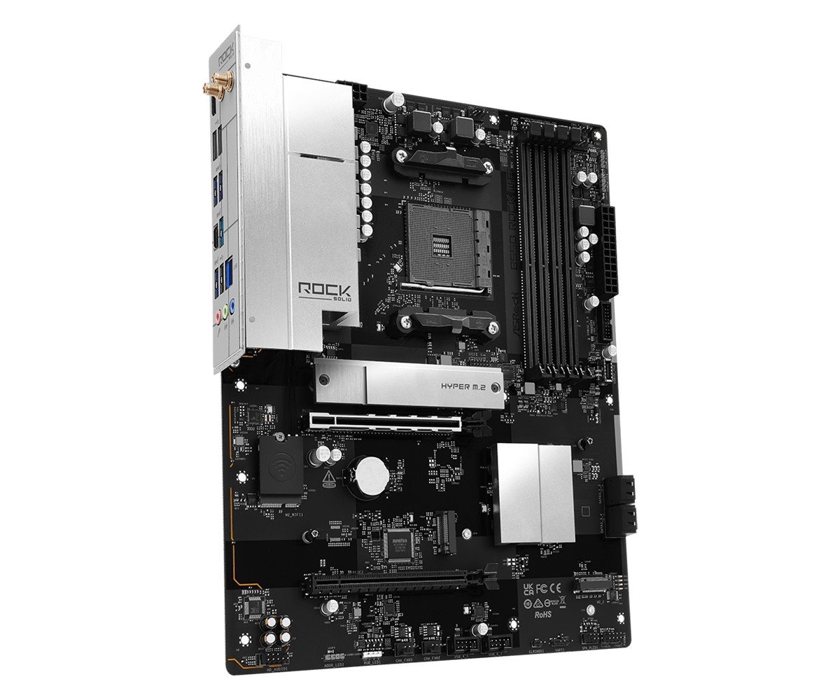 MB Asrock B550 Rock /AM4/4xDDR4/M.2/W6E+BT5.3/HDMI/ATX