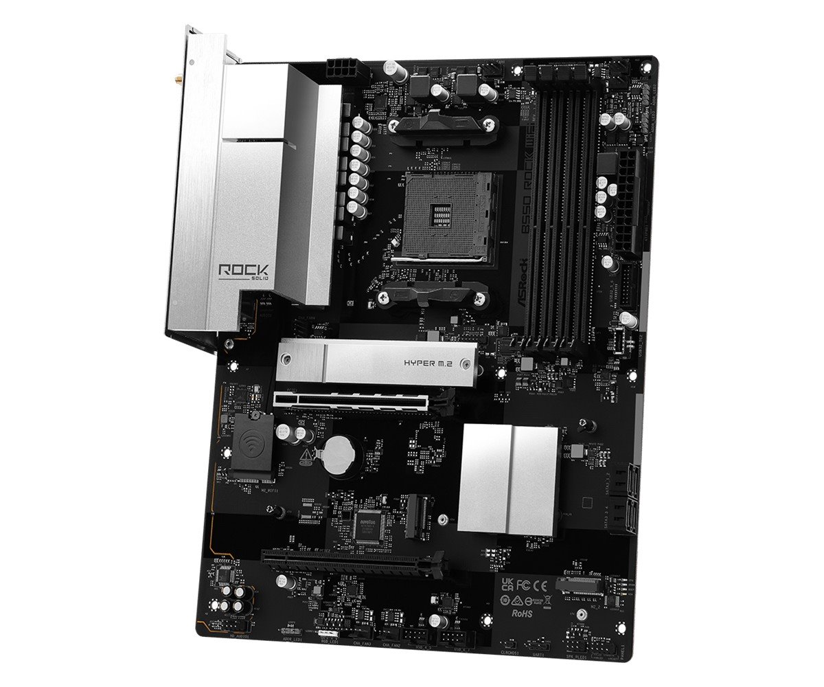 MB Asrock B550 Rock /AM4/4xDDR4/M.2/W6E+BT5.3/HDMI/ATX