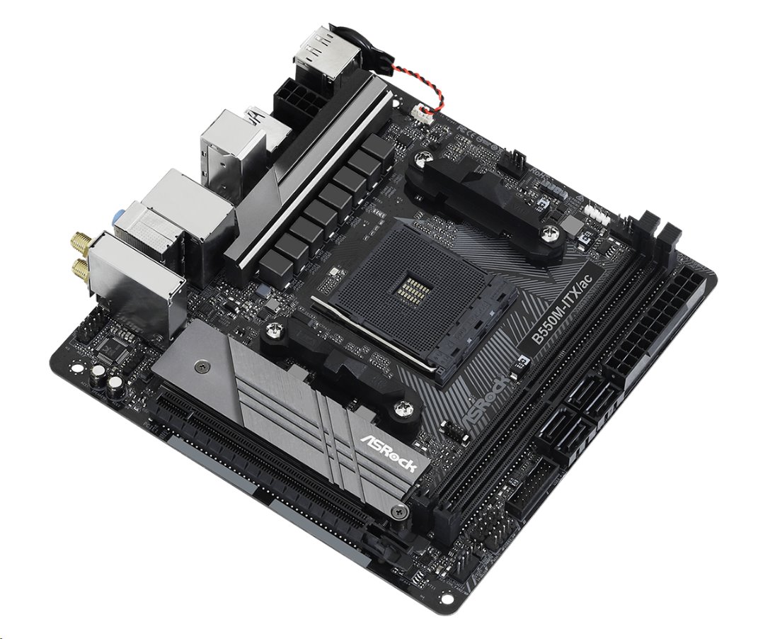MB Asrock B550M-ITX/AC /AM4/2xDDR4/M.2/W5+BT4.2/HDMI/DP/mITX