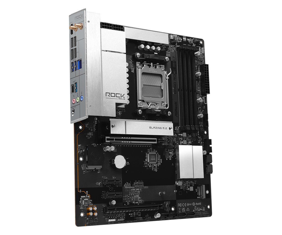 MB Asrock B650 Rock WiFi 7 /AM5/4xDDR5/M.2/W7+BT5.4/HDMI/ATX