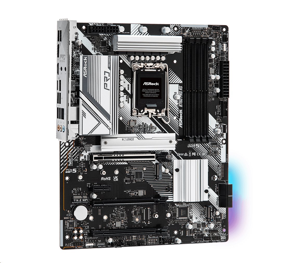 MB Asrock B760 PRO RS /LGA1700/4xDDR5/M.2/HDMI/DP/eDP/ATX