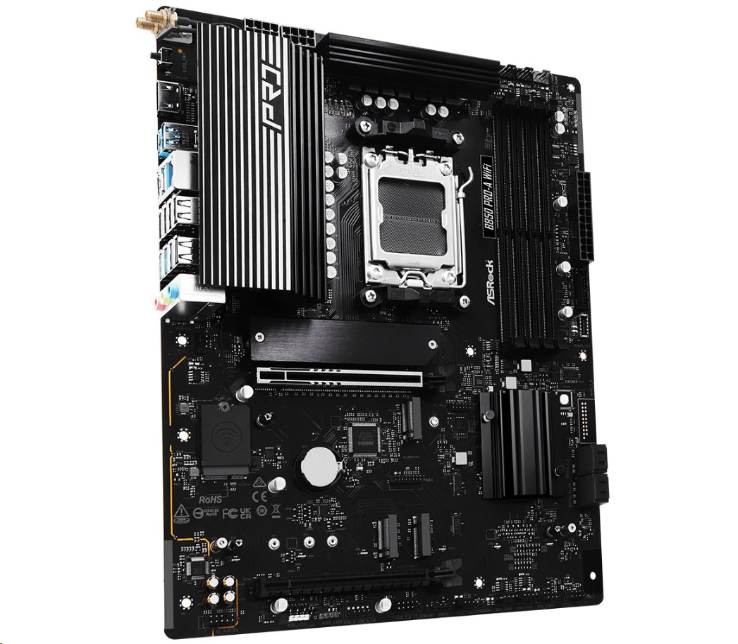 MB Asrock B850 PRO-A WIFI /AM5/4xDDR5/M.2/W6E+BT5.2/HDMI/USB-C/ATX
