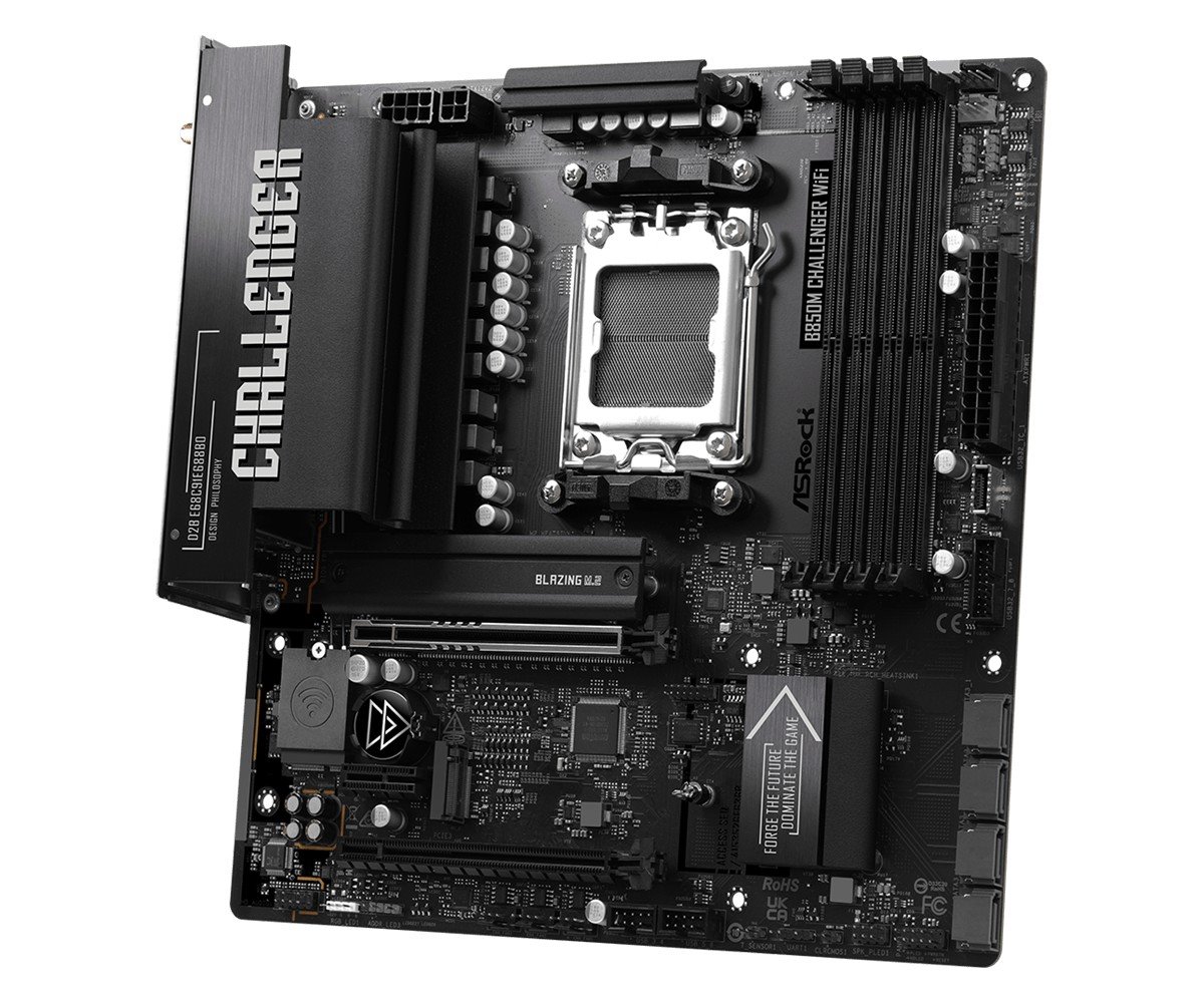 MB Asrock B850M CHALLENGER WIFI /AM5/4xDDR5/M.2/W7+BT5.4/HDMI/mATX