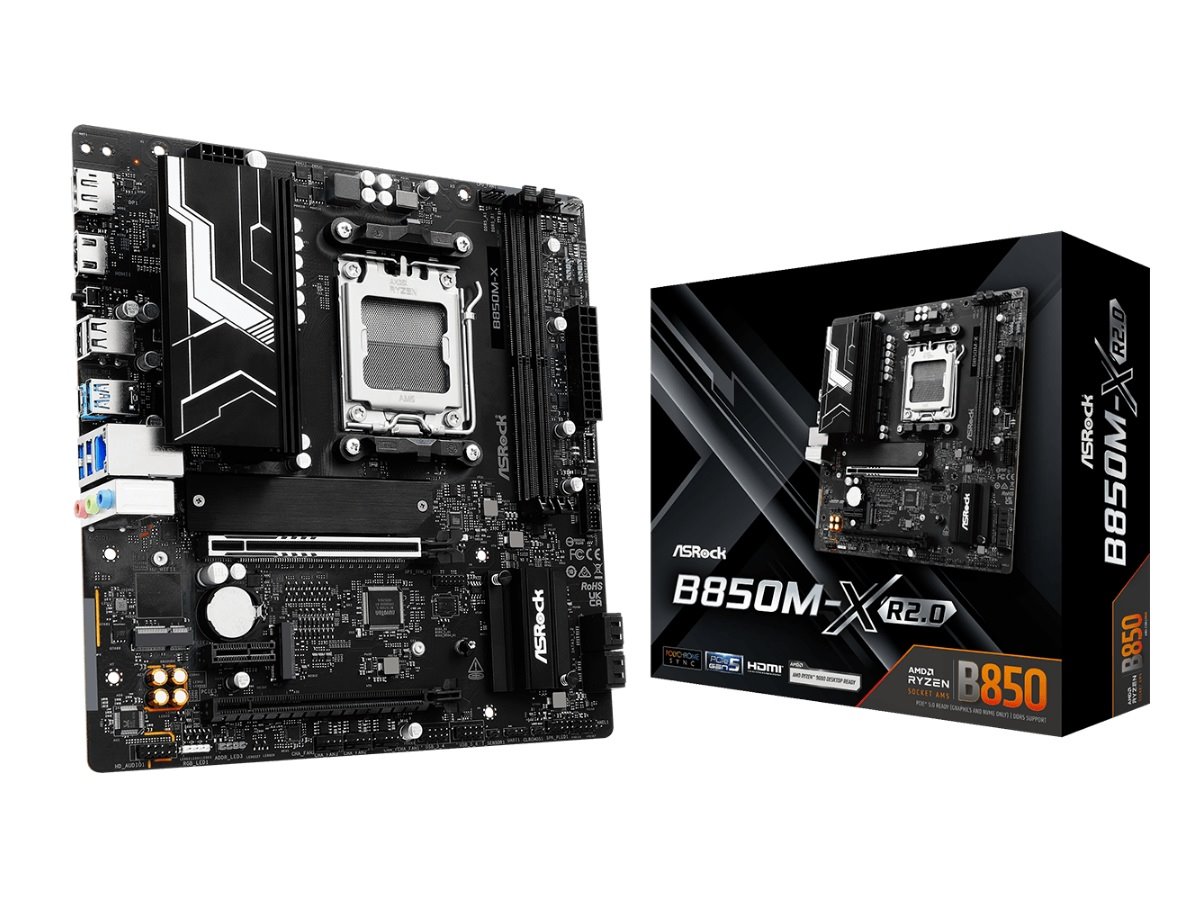 MB Asrock B850M-X R2.0 /AM5/2xDDR5/M.2/HDMI/DP/mATX