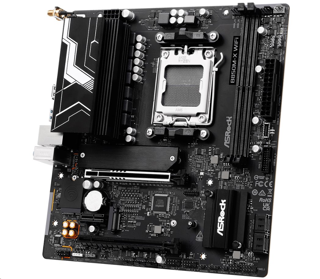 MB Asrock B850M-X WIFI R2.0 /AM5/2xDDR5/M.2/W6E+BT5.2/HDMI/DP/mATX