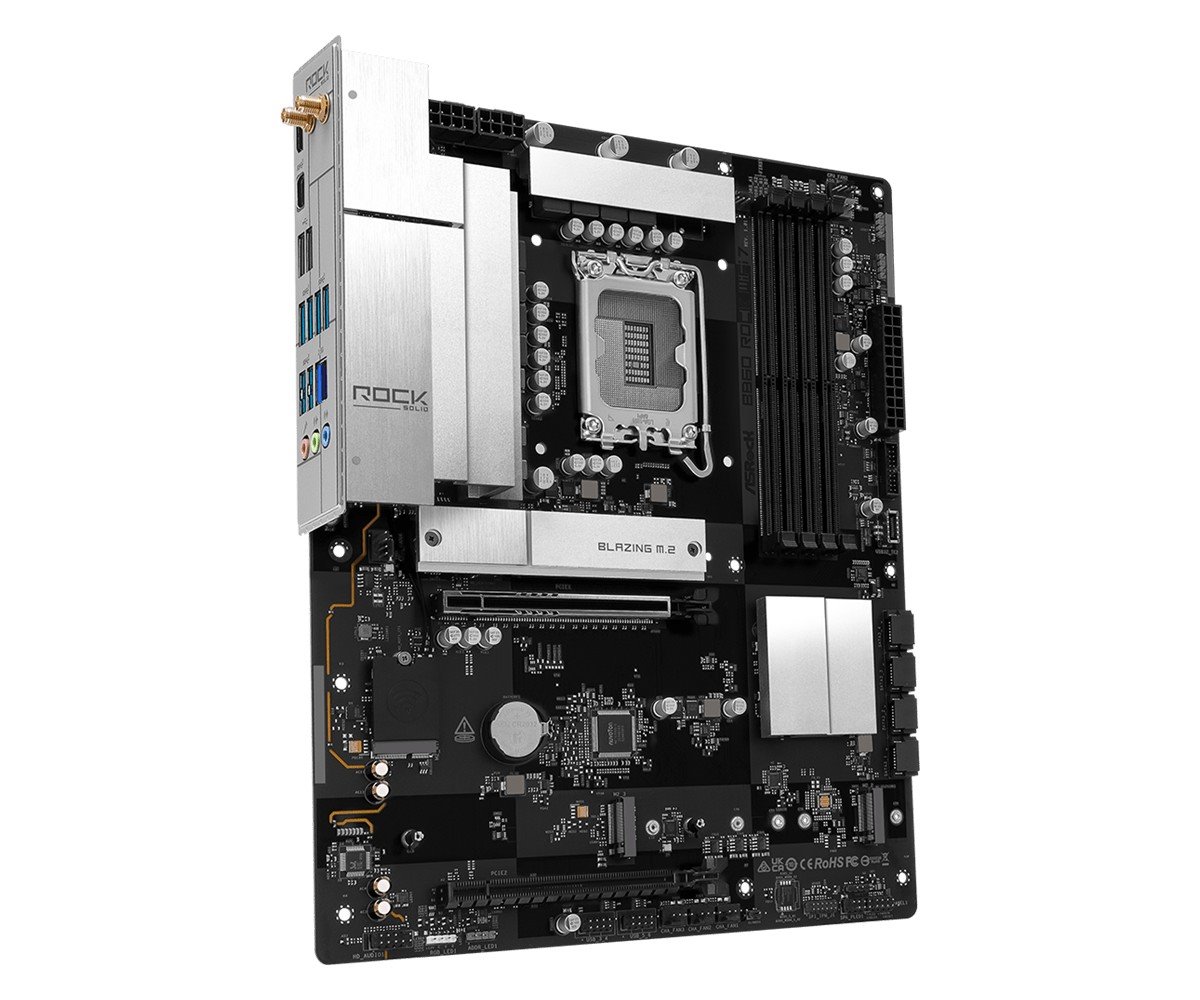 MB Asrock B860 ROCK WIFI 7 /LGA1851/4xDDR5/M.2/W7+BT5.4/HDMI/ATX