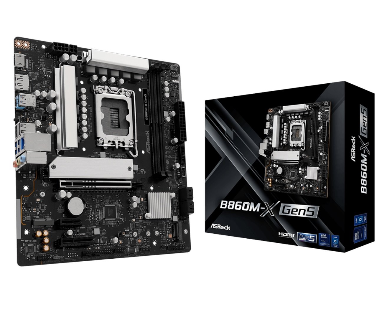 MB Asrock B860M-X GEN5 /LGA1851/2xDDR5/M.2/HDMI/DP/mATX