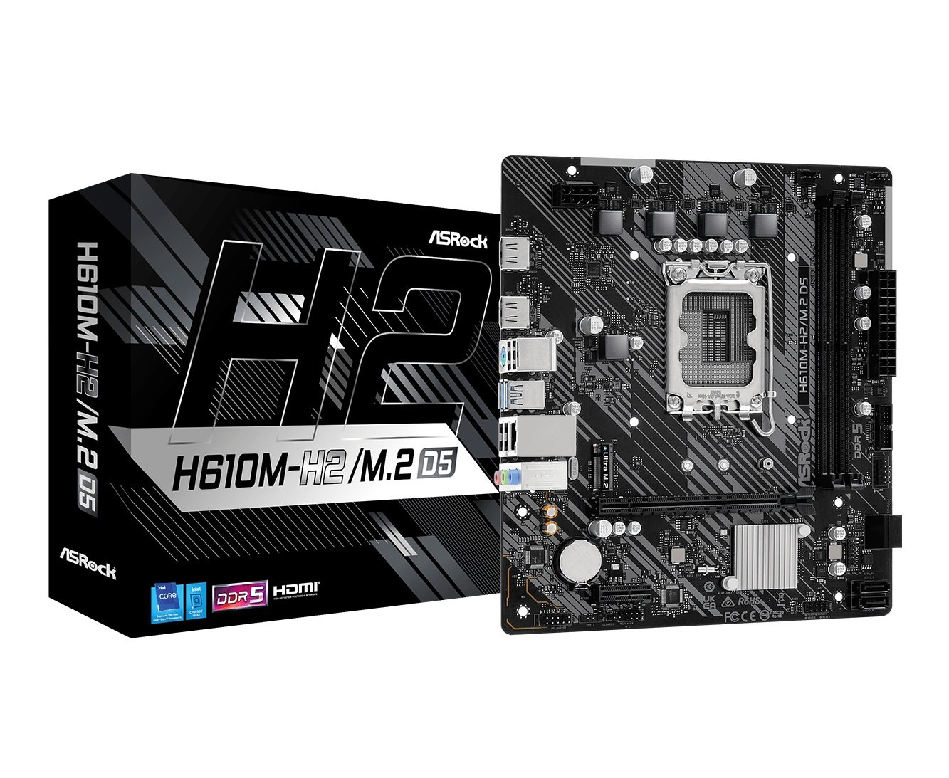 MB Asrock H610M-H2/M.2 D5 /LGA1700/2xDDR5/M.2/HDMI/mATX