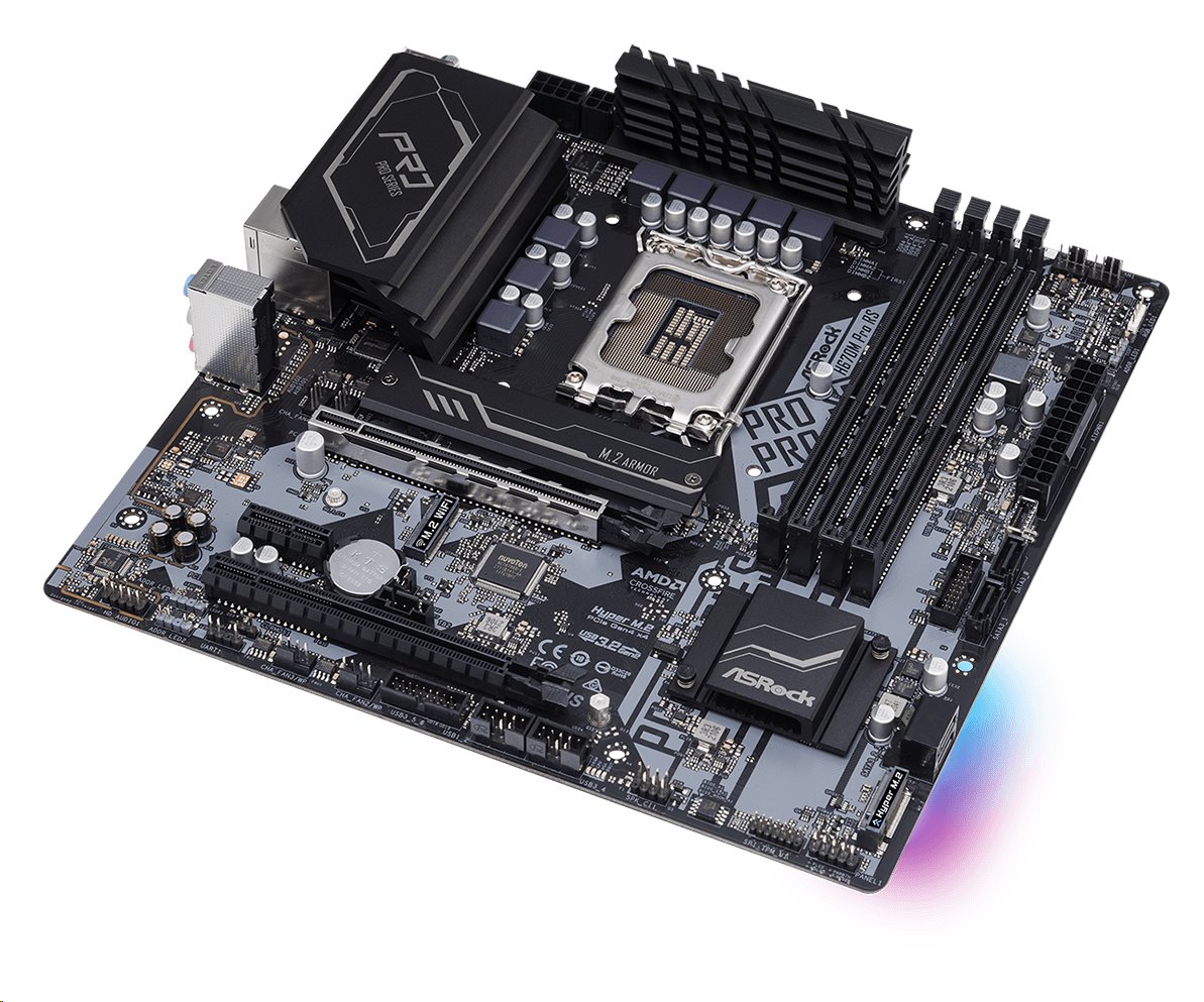 MB Asrock H670M PRO RS /LGA1700/4xDDR4/M.2/HDMI/DP/mATX