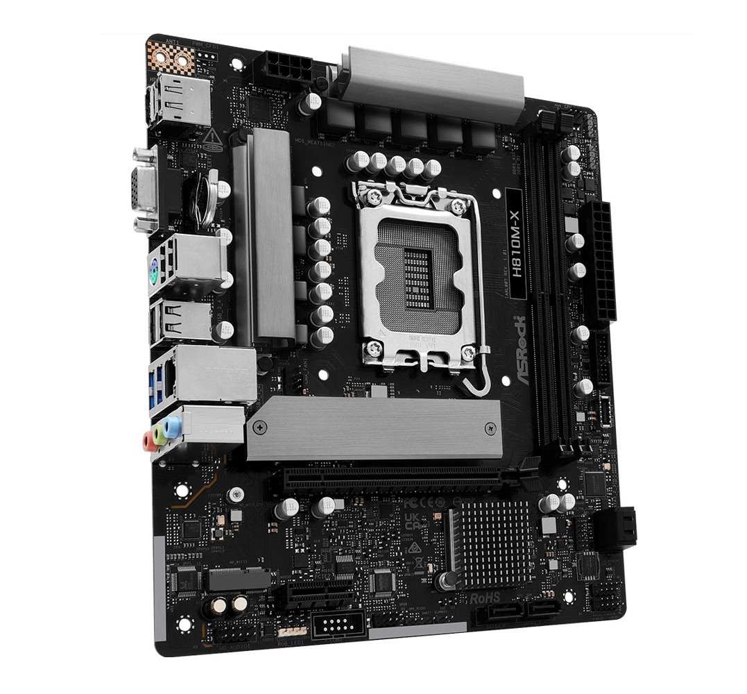 MB Asrock H810M-X /LGA1851/2xDDR5/M.2/HDMI/DP/D-sub/mATX