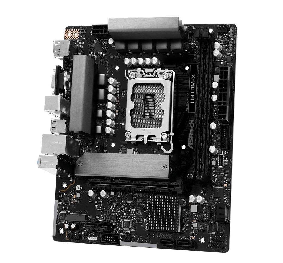 MB Asrock H810M-X /LGA1851/2xDDR5/M.2/HDMI/DP/D-sub/mATX