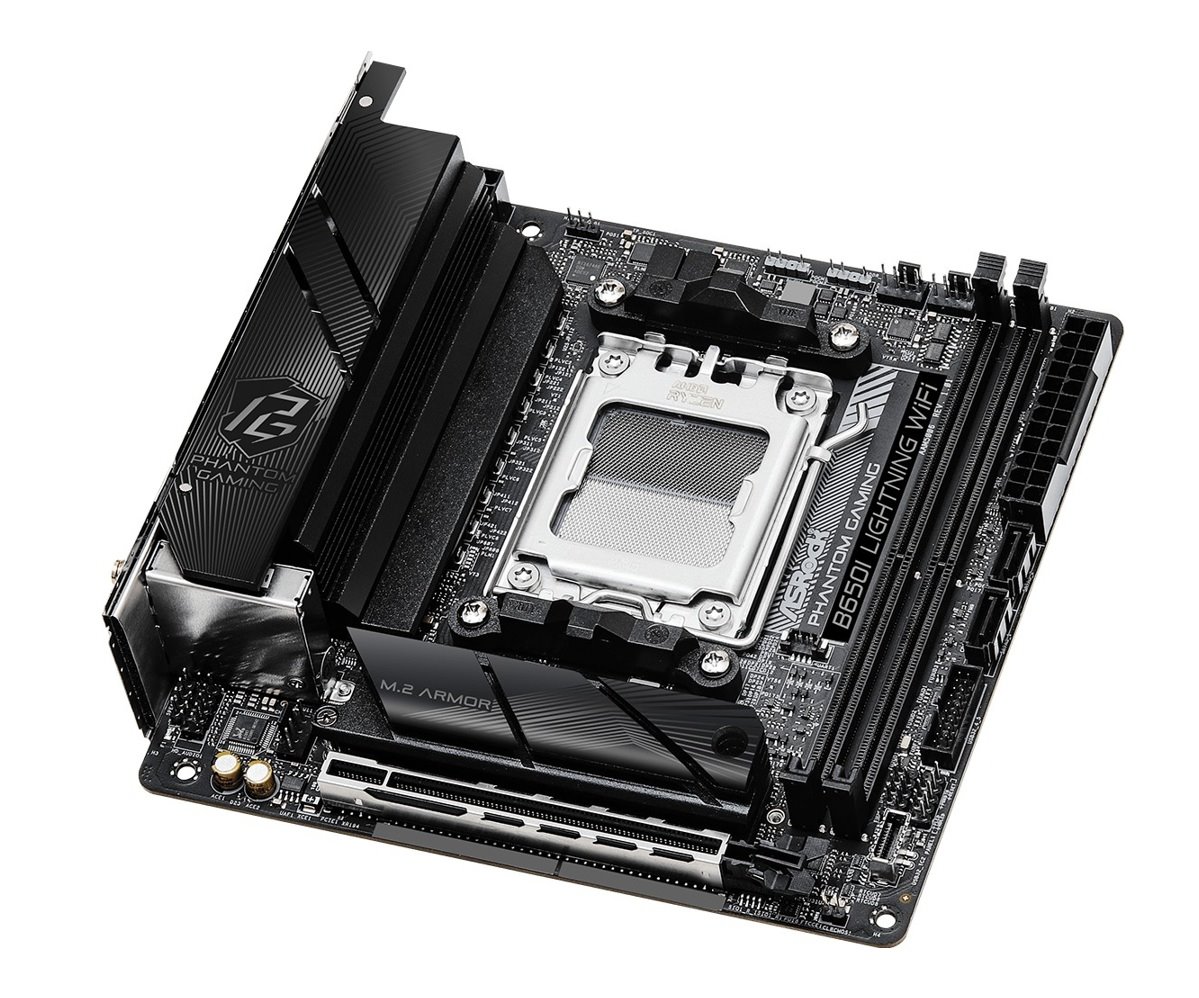 MB Asrock Phantom Gaming B650I Lightning WIFI /AM5/2xDDR5/M.2/W6E+BT5.2/HDMI/mITX