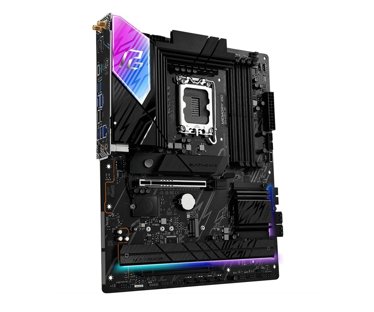MB Asrock Phantom Gaming B860 Lightning WIFI /LGA1851/4xDDR5/M.2/W6E+BT5.3/HDMI/DP/TB4/ATX