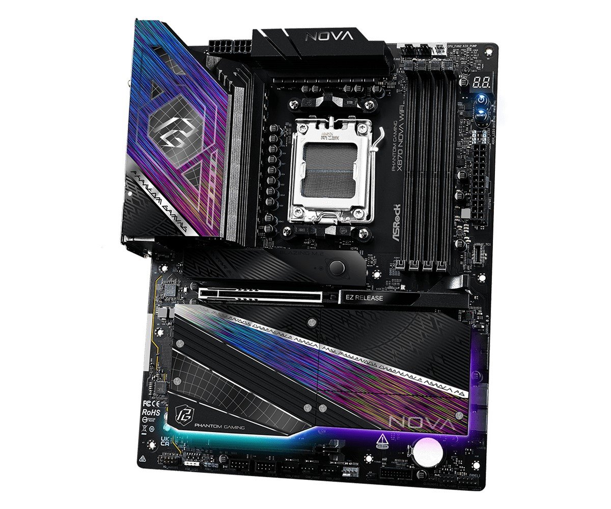 MB Asrock Phantom Gaming X870 Nova WIFI /AM5/4xDDR5/M.2/W7+BT5.4/HDMI/USB4/ATX
