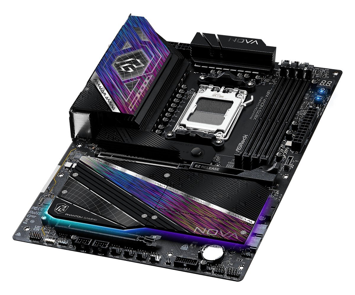 MB Asrock Phantom Gaming X870 Nova WIFI /AM5/4xDDR5/M.2/W7+BT5.4/HDMI/USB4/ATX