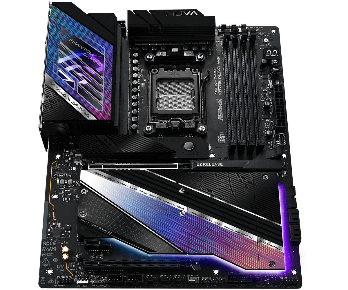 MB Asrock Phantom Gaming X870E Nova WIFI /AM5/4xDDR5/M.2/W7+BT5.4/HDMI/USB4/ATX
