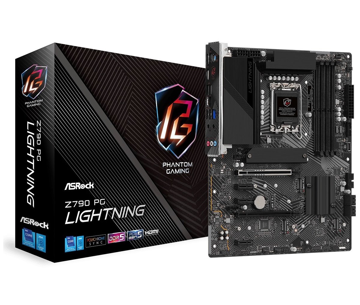MB Asrock Z790 PG LIGHTNING /LGA1700/4xDDR5/M.2/HDMI/eDP/ATX