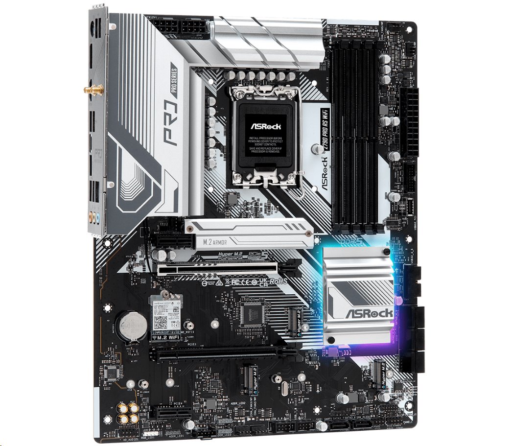 MB Asrock Z790 PRO RS WIFI /LGA1700/4xDDR5/M.2/W6E+BT5.3/HDMI/DP/eDP/ATX