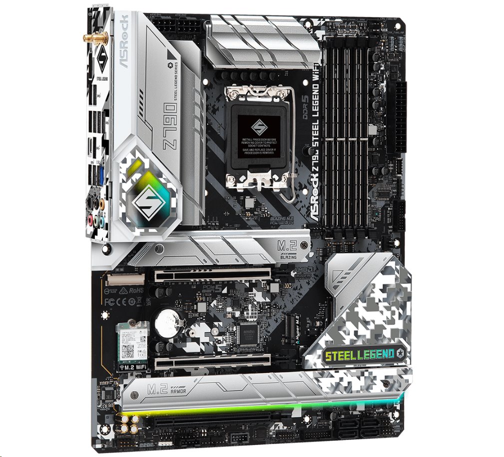 MB Asrock Z790 STEEL LEGEND WIFI /LGA1700/4xDDR5/M.2/W6E+BT5.3/HDMI/DP/ATX