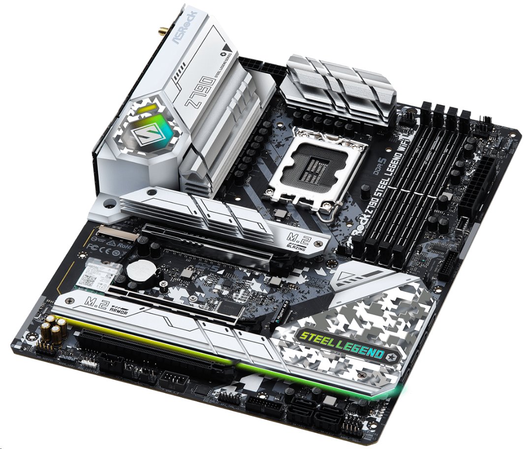 MB Asrock Z790 STEEL LEGEND WIFI /LGA1700/4xDDR5/M.2/W6E+BT5.3/HDMI/DP/ATX