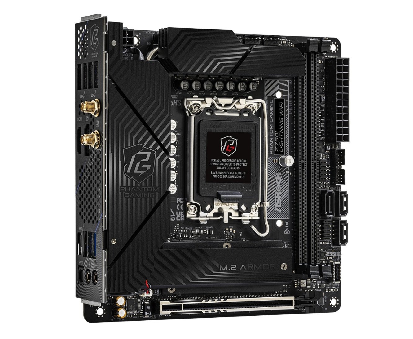 MB Asrock Z790I LIGHTNING WIFI/LGA1700/4xDDR5/M.2/W6E+BT5.3/HDMI/DP/mITX
