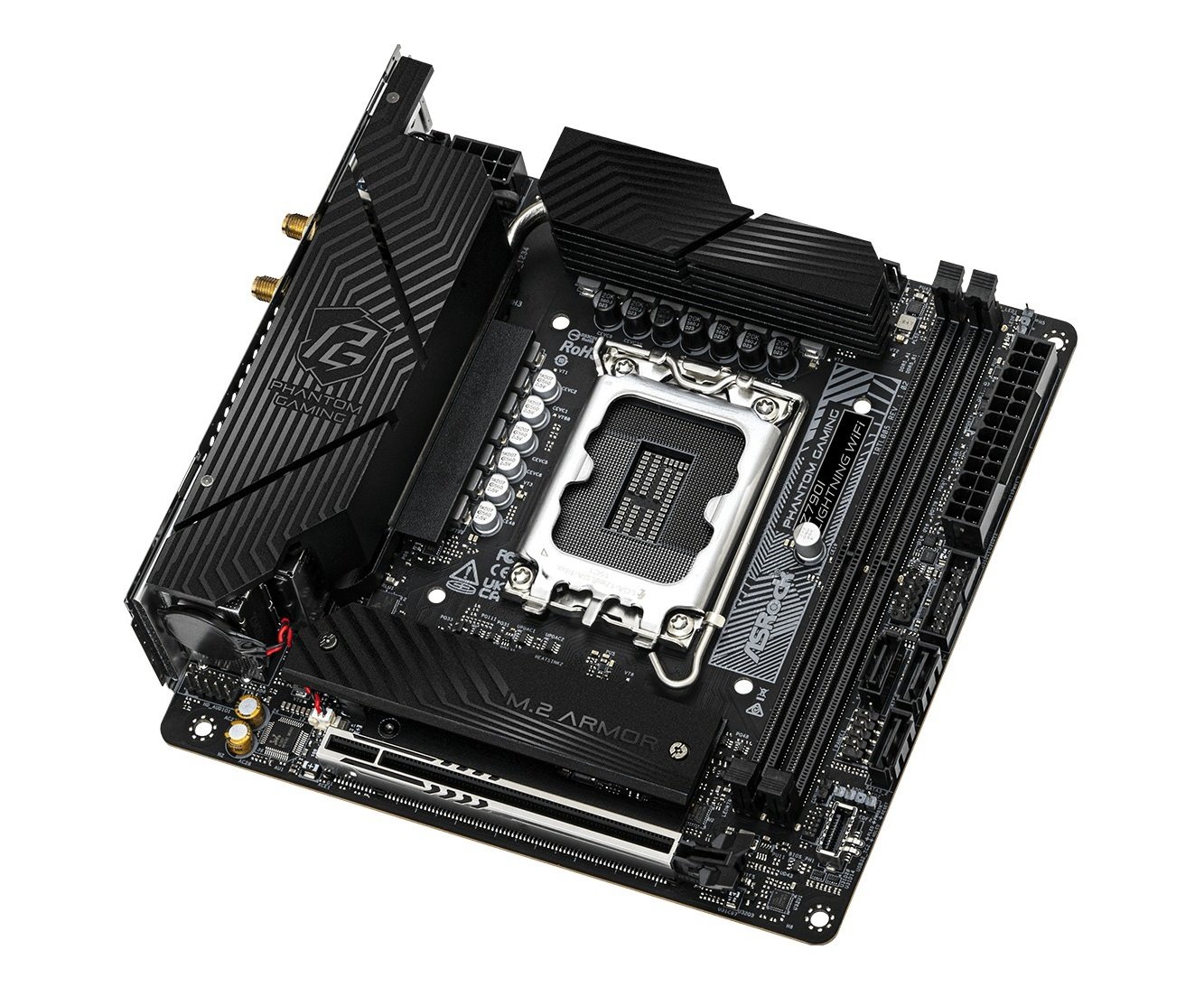 MB Asrock Z790I LIGHTNING WIFI/LGA1700/4xDDR5/M.2/W6E+BT5.3/HDMI/DP/mITX