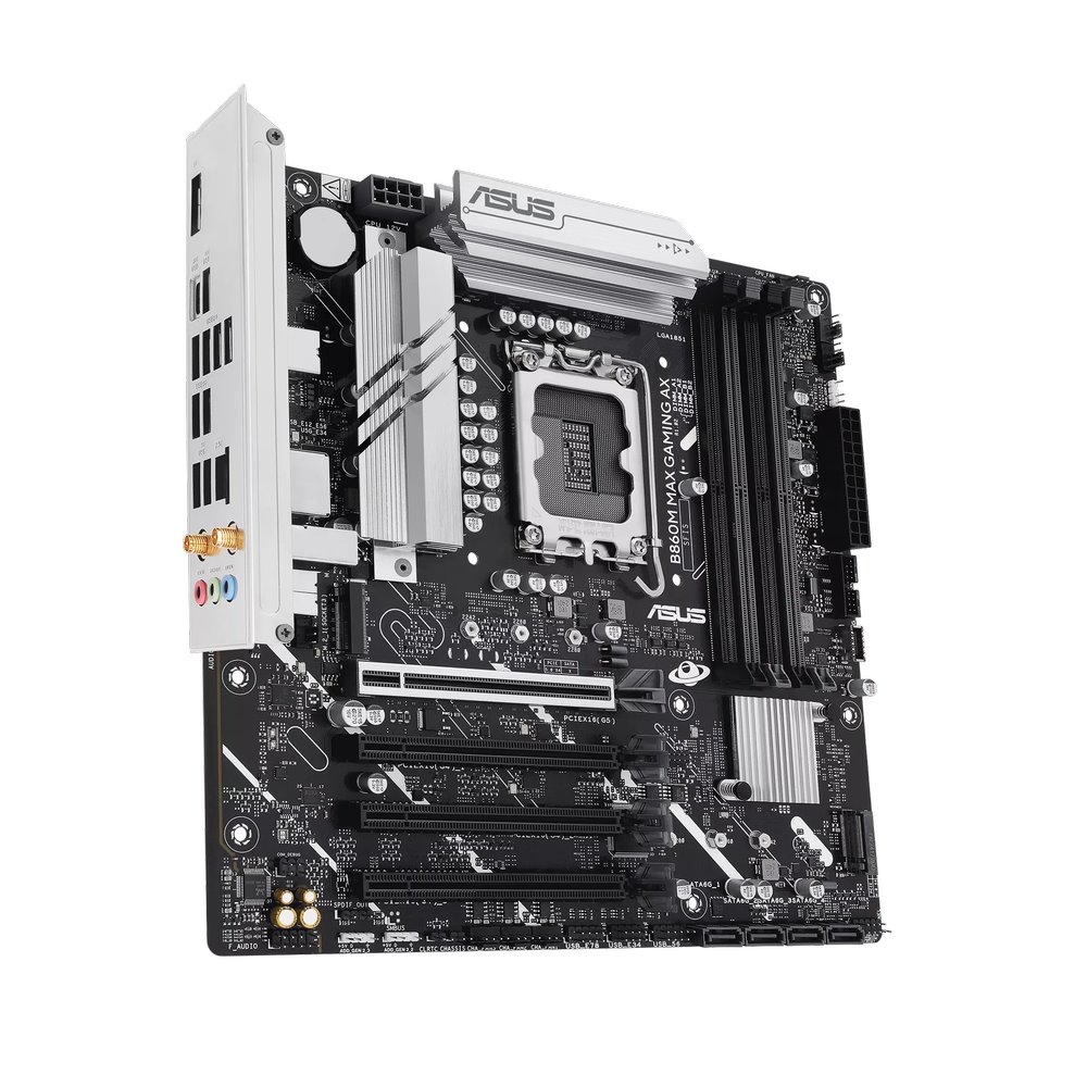 MB ASUS B860M Max Gaming AX /LGA1851/4xDDR5/M.2/W6+BT5.4/DP/mATX