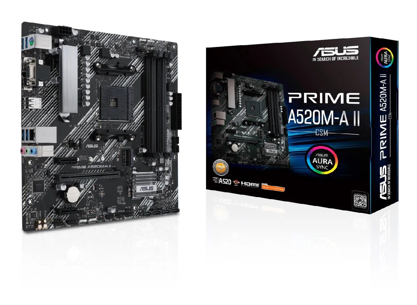 MB ASUS Prime A520M-A II/CSM /AM4/2xDDR4/M.2/HDMI/DP/D-sub/mATX