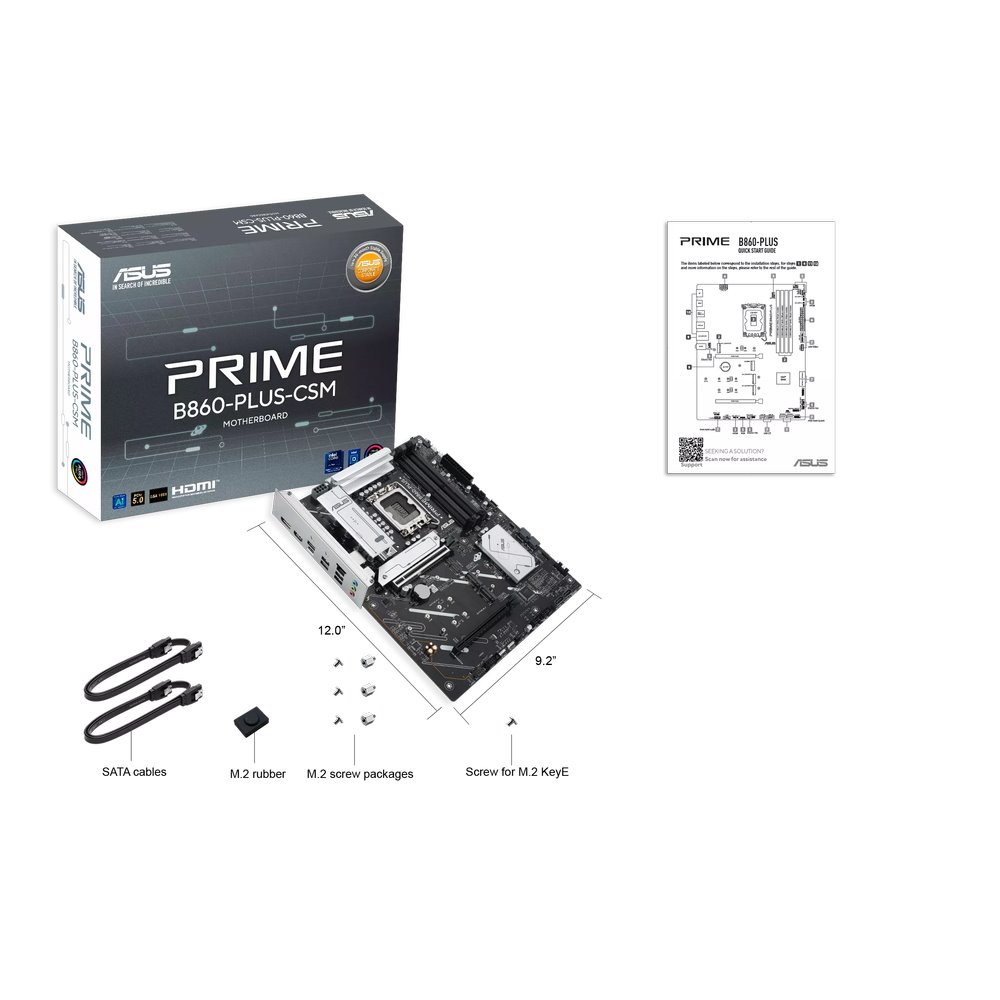 MB ASUS Prime B860-PLUS-CSM /LGA1851/4xDDR5/M.2/HDMI/DP/USB4/ATX
