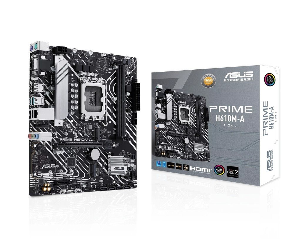 MB ASUS Prime H610M-A-CSM /LGA1700/2xDDR5/M.2/HDMI/DP/D-sub/mATX