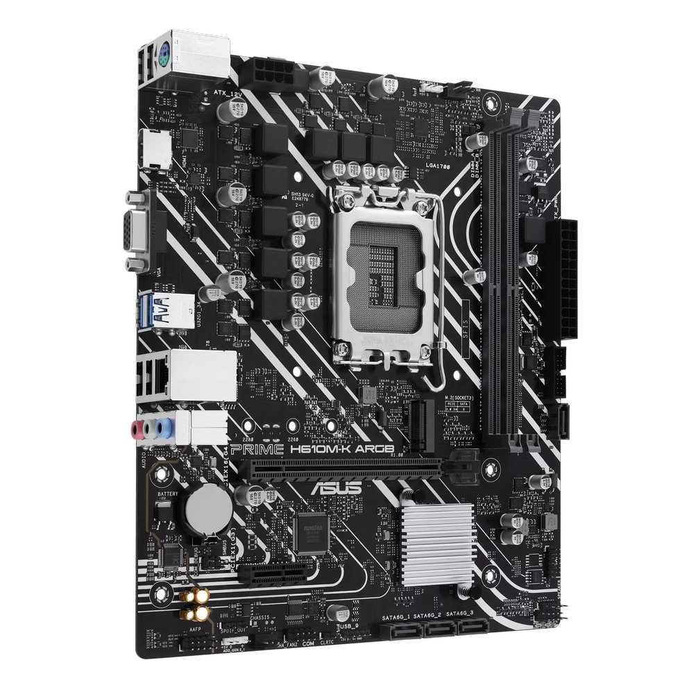 MB ASUS Prime H610M-K ARGB /LGA1700/2xDDR5/M.2/HDMI/D-sub/mATX
