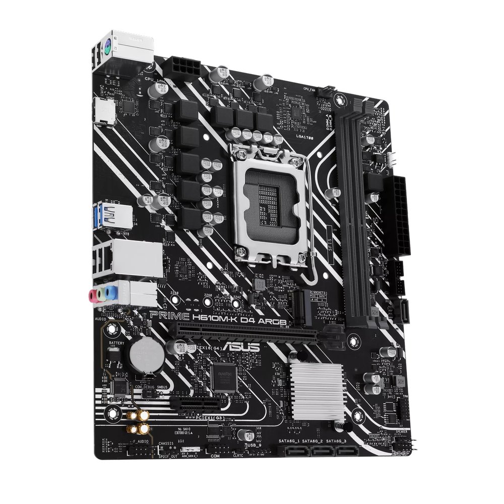 MB ASUS Prime H610M-K D4 ARGB /LGA1700/2xDDR4/M.2/HDMI/mATX