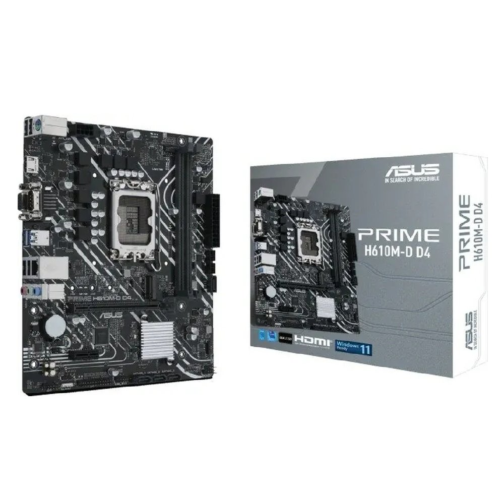MB ASUS Prime H610M-R D4-SI /LGA1700/2xDDR4/M.2/HDMI/DVI-D/D-sub/mATX