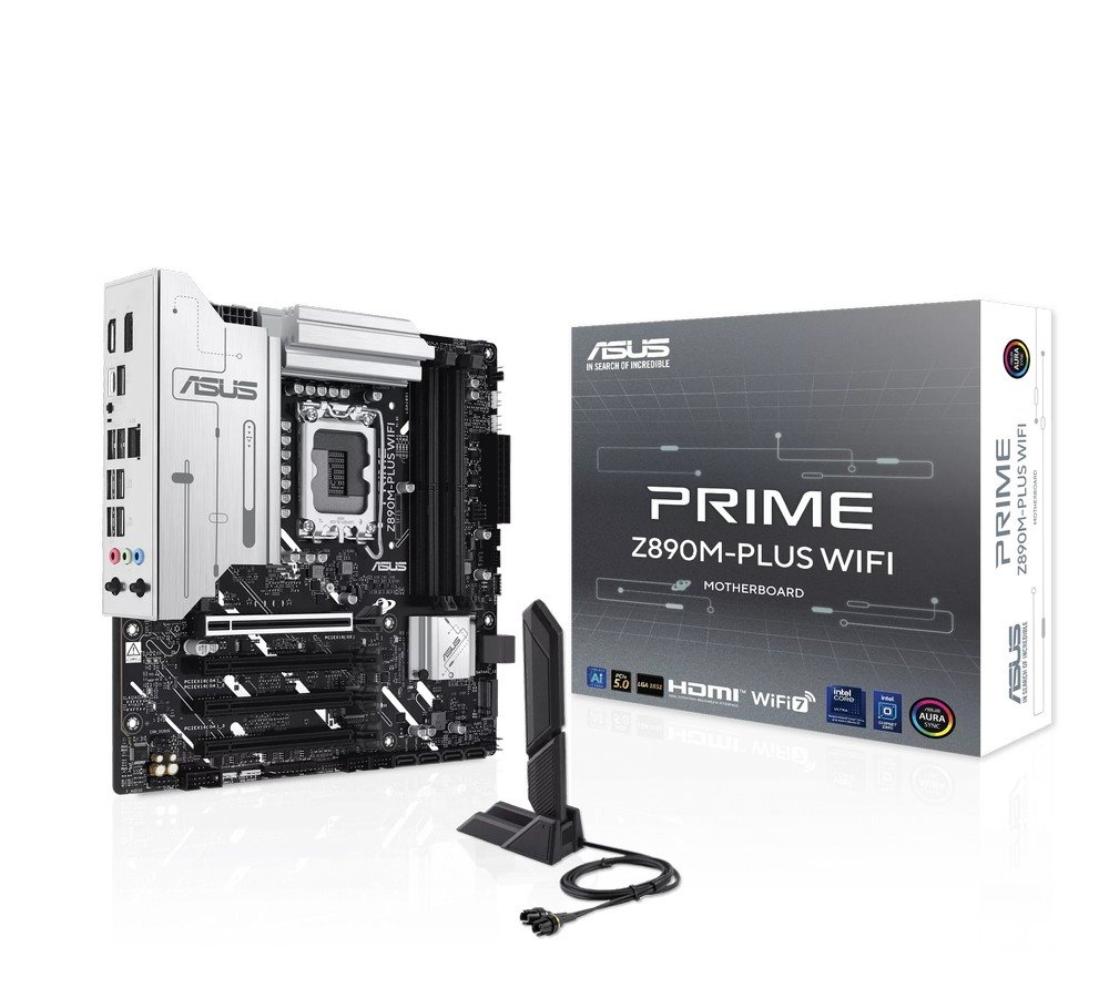 MB ASUS Prime Z890M-PLUS WIFI /LGA1851/4xDDR5/M.2/W7+BT5.4/HDMI/DP/USB4/ATX
