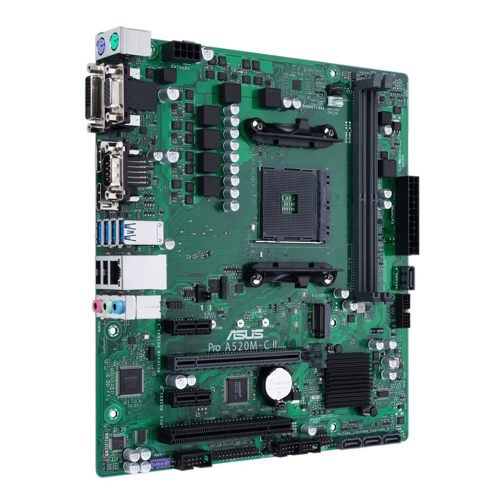 MB ASUS Pro A520M-C II/CS /AM4/2xDDR4/M.2/HDMI/DP/D-sub/DVI-D/mATX