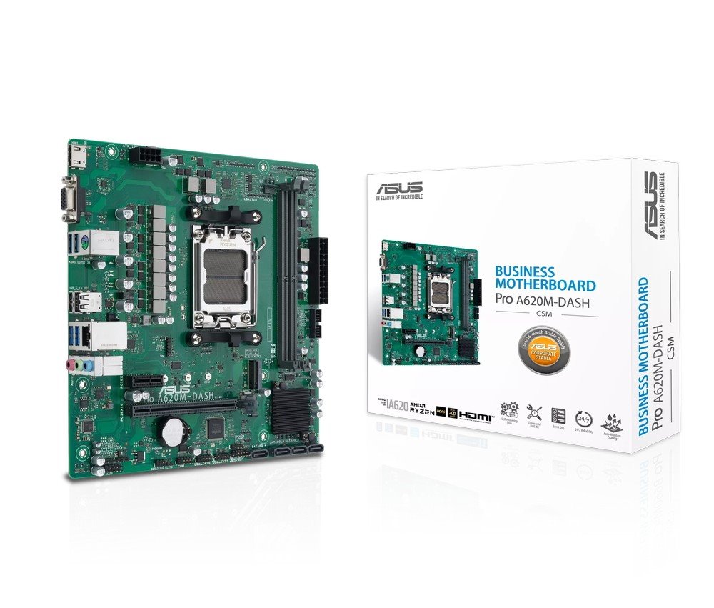 MB ASUS Pro A620M-DASH-CSM /AM5/2xDDR5/M.2/HDMI/D-sub/mATX