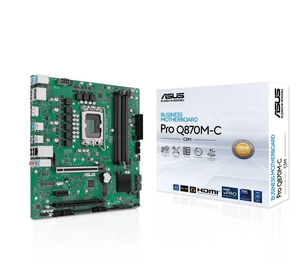 MB ASUS Pro Q870M-C-CSM /LGA1851/4xDDR5/M.2/HDMI/DP/mATX