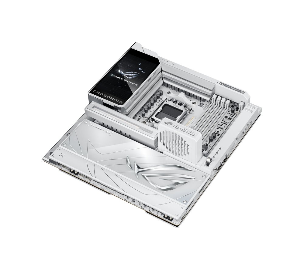 MB ASUS ROG Crosshair X870E GLACIAL /AM5/4xDDR5/M.2/W7+BT5.4/USB4/E-ATX/White