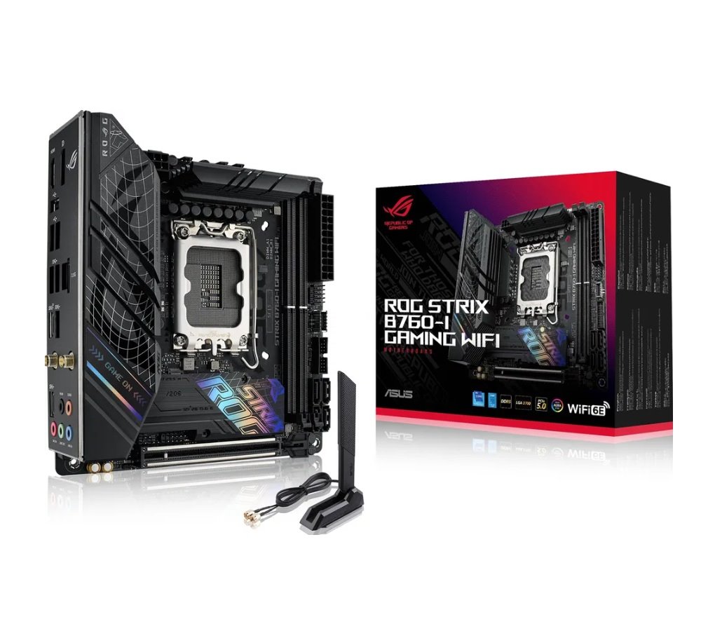 MB ASUS ROG Strix B760-I Gaming WIFI /LGA1700/2xDDR5/M.2/W6+BT5.3/HDMI/DP/mITX