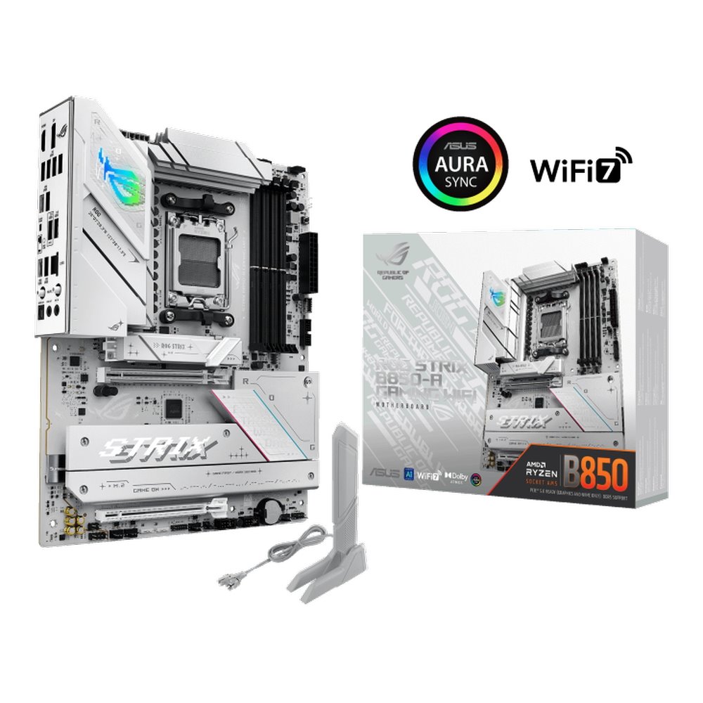 MB ASUS ROG Strix B850-A Gaming WIFI /AM5/4xDDR5/M.2/W7+BT5.4/HDMI/ATX/White