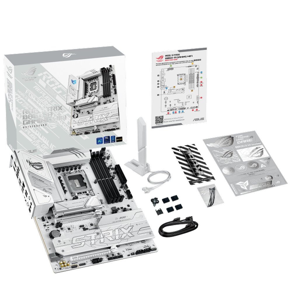 MB ASUS ROG Strix B860-A Gaming WIFI /LGA1851/4xDDR5/M.2/W7+BT5.4/HDMI/DP/USB4/ATX/White